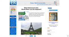 Desktop Screenshot of enjoy-retirement-jobs.com