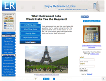 Tablet Screenshot of enjoy-retirement-jobs.com